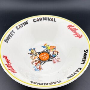 Kellogs Sweet EATIN' CARNIVAL CEREAL BOWL VINTAGE